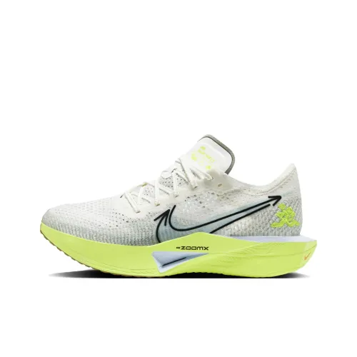 Nike ZoomX Vaporfly Next% 3 Беговые кроссовки Низкий Топ Экрю/Зеленый Мужской