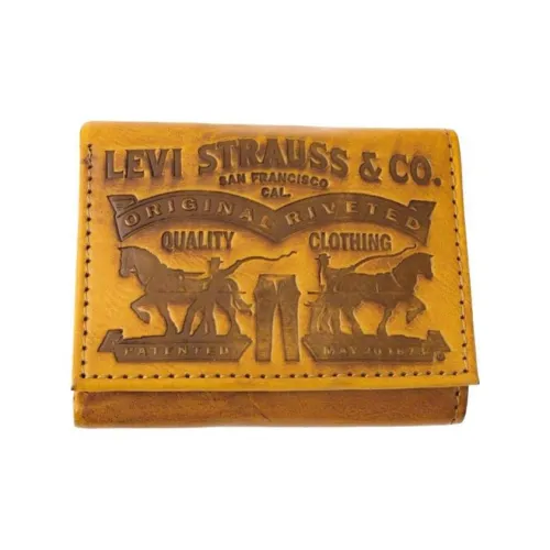 Levi's Кошелек из коровьей кожи Мужской Коричневый Черный