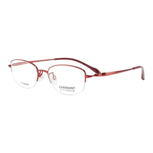 CHARMANT Титановый сплав β-титан Сплав Нерегулярная форма Оправы для очков Женские Красный