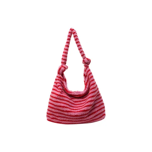 NOMK Искусственный мех Тоут Сумка Сумка для покупок Сумка через плечо Женская Многоцветная