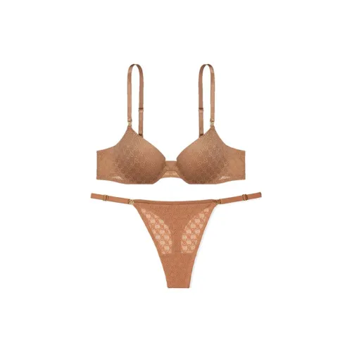 Victoria's Secret Комплект нижнего белья Женское Карамельный Коричневый