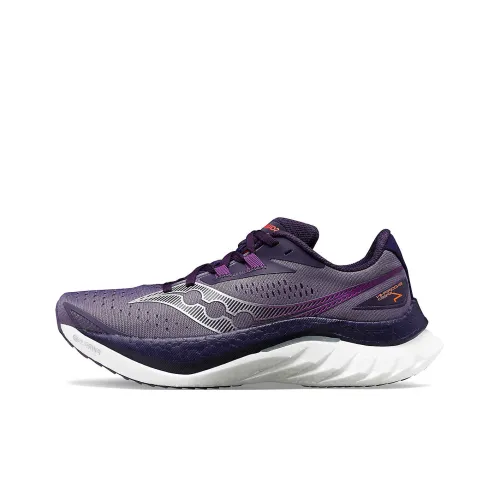 Saucony Endorphin Speed Brown 4 Амортизаторы Slip-resistant Низкий топ Беговые кроссовки Женские Фиолетовый