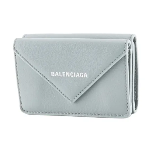 Balenciaga Кожа Кошелек Мини Женский Светло-Синий