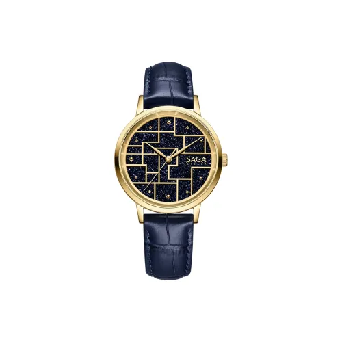 SAGA Modern Нефритовый Кварцевый Механизм Корова Кожа Ремешок Часы Женские Часы Красный Циферблат Часов