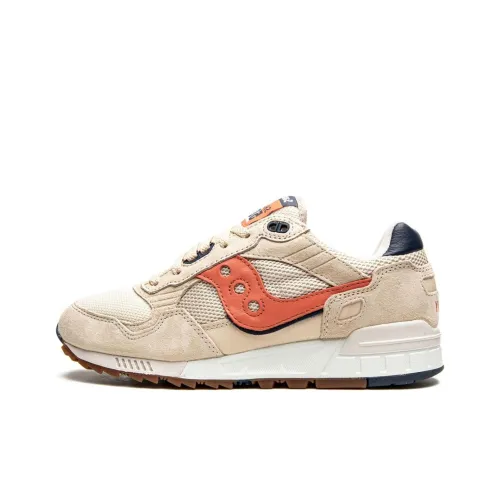 Saucony Shadow 5000 Slip-Resistant Abrasion-Resistant Low-Top Беговые кроссовки Унисекс Бежево-оранжевый