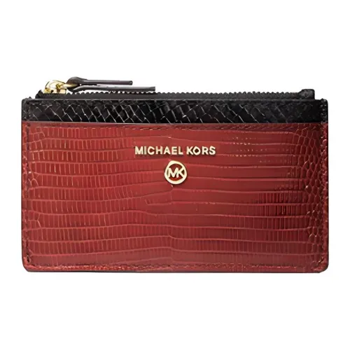 MICHAEL KORS MICHAEL KORS Luggage Collection Кожа Держатель для карт кошелек Маленький Женский Красный