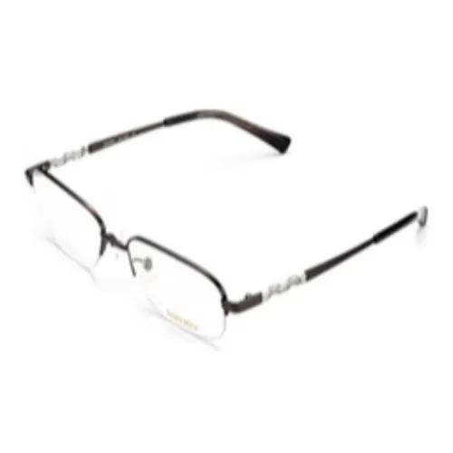 SEIKO Титановый сплав Прямоугольные OPTICAL Очки Мужские Яркие Темно-серый Серебряный Paddle