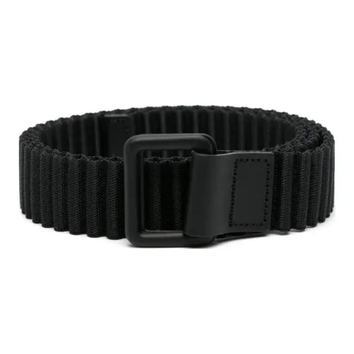 Homme Plissé Issey Miyake Ткань Кожаные ремни Мужской Черный Ширина 3 см