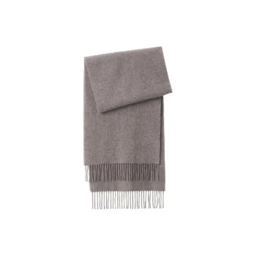 MUJI Sheep Wool Knit Шарфы Женские Темно-Кофейный Коричневый