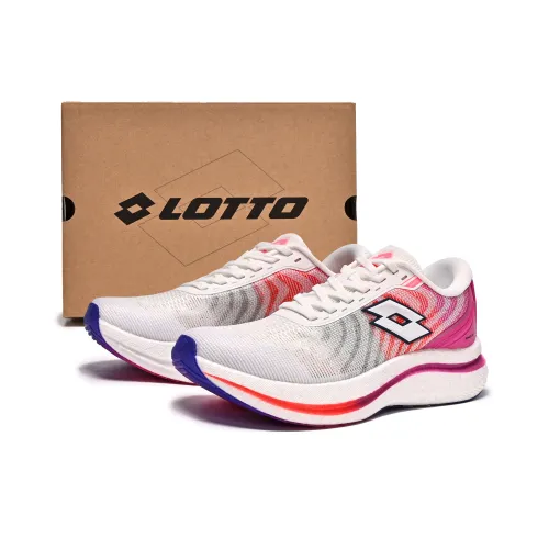 LOTTO Износостойкий Дышащий Легкий Низкий Топ Беговые кроссовки Женские Белый Фиолетовый Красный