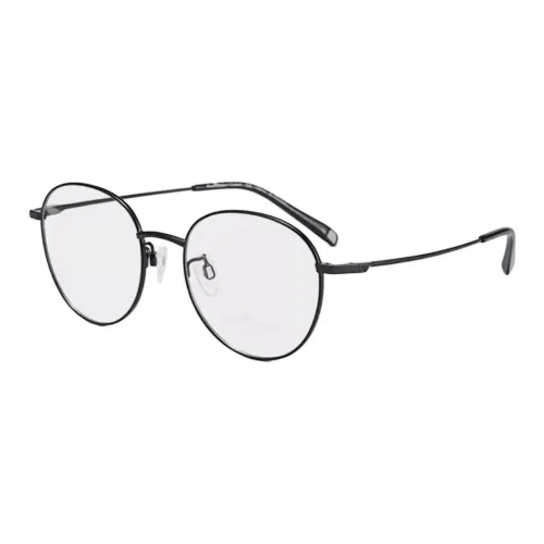 CHARMANT Титановый сплав Круглые оправы для очков Унисекс Черный