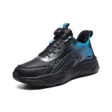 Чёрный Синий, Флисовая подкладка, Утеплённая обувь.