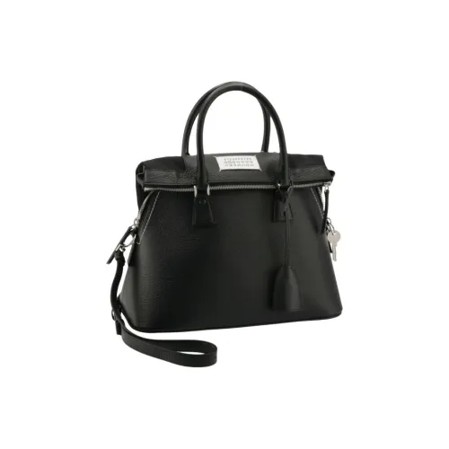 Maison Margiela 5AC Телячья кожа Сумка через плечо Сумка среднего размера Женская Черная