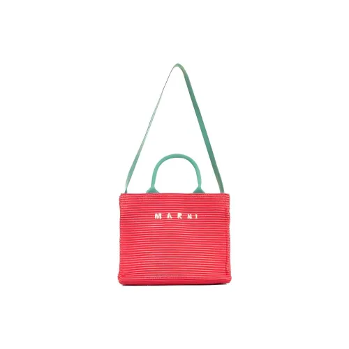 MARNI Cotton с полиуретаном Тоут Сумка Сумка для покупок Сумка на плечо Сумка Женская Dry Розовая
