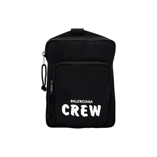 Balenciaga Explorer Нейлоновая Сумка-Сумка с Курьером Сумка через плечо Мужская Черная