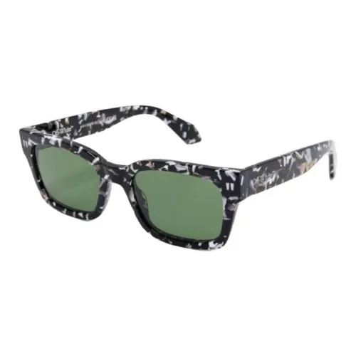 OFF Белый Ацетат Квадратные Солнцезащитные очки Мужские Черные