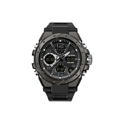 Rlychee Chosen By Friends Электронные + кварцевые механические часы Мужские часы Черный циферблат