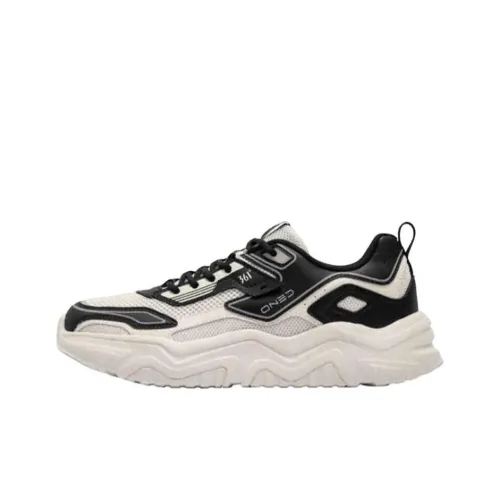 361° Противоскользящий устойчивый к истиранию низкий топ кэжуал мужской черный белый