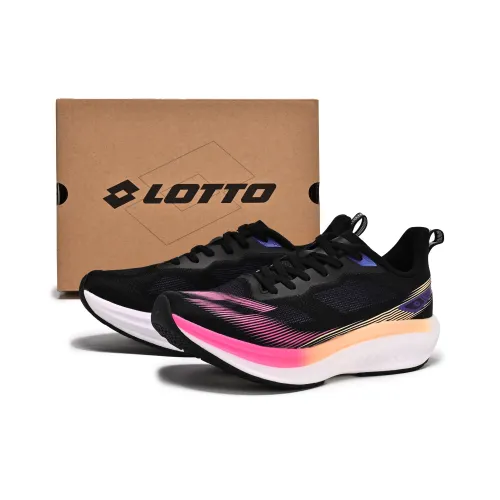 LOTTO Износостойкие Дышащие Противоскользящие Низкие Кроссовки для Бега Женские Черные