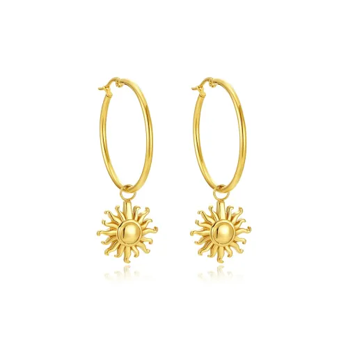 MINTLEAF Серьги из сплава женские золотые коробка