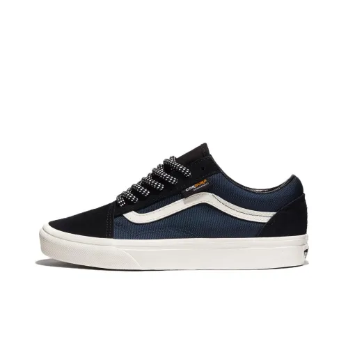 Vans Old Skool Устойчивые к истиранию Низкие Кроссовки для скейтбординга Унисекс Темно-синий