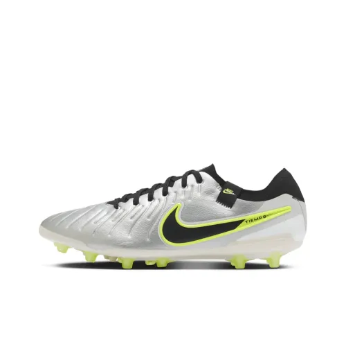 Nike AG Искусственная трава Slip-resistant Abrasion-resistant Футбольные бутсы Унисекс Silver