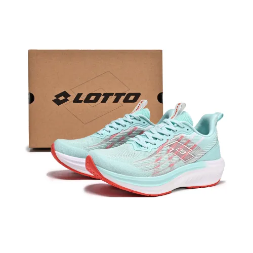 LOTTO Дышащий и Легкий Низкий Топ Беговые Кроссовки Женские Jadeite Зеленый