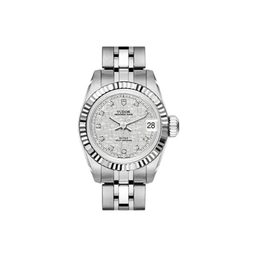 TUDOR Автоматический Механический Движение Женские Часы Prince and Princess Collection 22 мм Серебряные