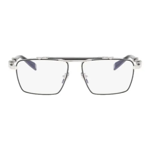 BALMAIN Титановый сплав Ацетат Прямоугольные Оправы для очков Мужские Серебряные