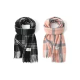 2 шт (Черно-серая клетка + Розово-серый в клетку)