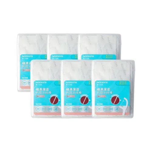 Watsons Гладкий Глубокая Очистка Защитные Стиксы для Зубной Нити 50 шт. коробка *6