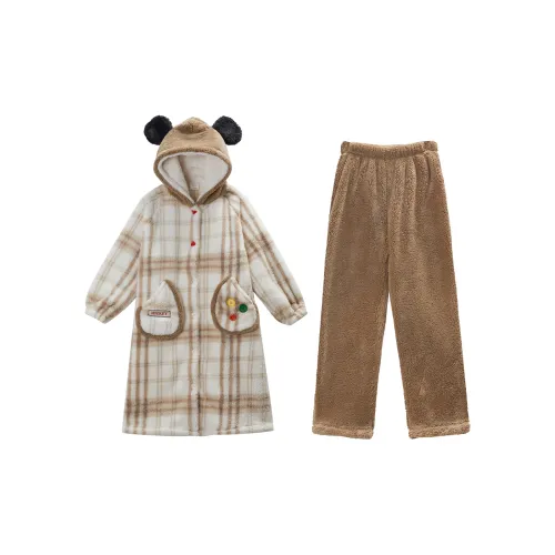 GUKOO x Disney Пижамный комплект Женские Песочный цвет