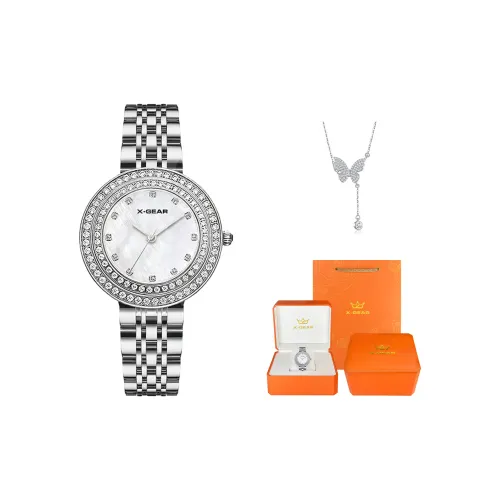 X Gear Кварцевый механизм Женские часы 33 мм Белый