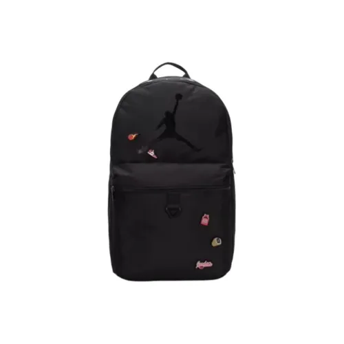 Jordan Polyester Backpack Standard Unisex Black Джордан Полиэстер Рюкзак Стандартный Унисекс Черный