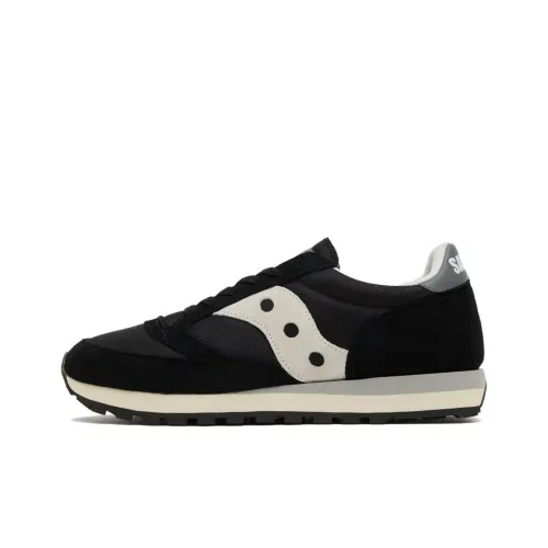 Saucony Jazz 81 Slip-resistant Abrasion-resistant Low-top Беговые кроссовки Мужские Черные