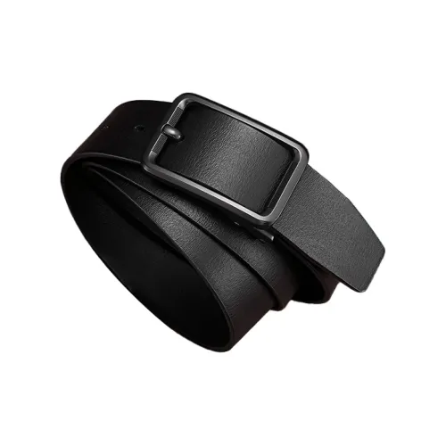 POLOMEISDO Ремень из натуральной коровьей кожи с застежкой-булавкой подарок для парня элегантный ремень для брюк мужской металлический ширина 3,5 см