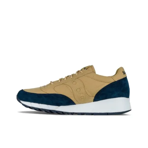Saucony Slip-resistant Abrasion-resistant Low Top Casual Running Shoes Men's Blue Brown Сaucony Противоскользящий Устойчивый к истиранию Низкий Топ Повседневные Беговые Кроссовки Мужские Синий Коричневый