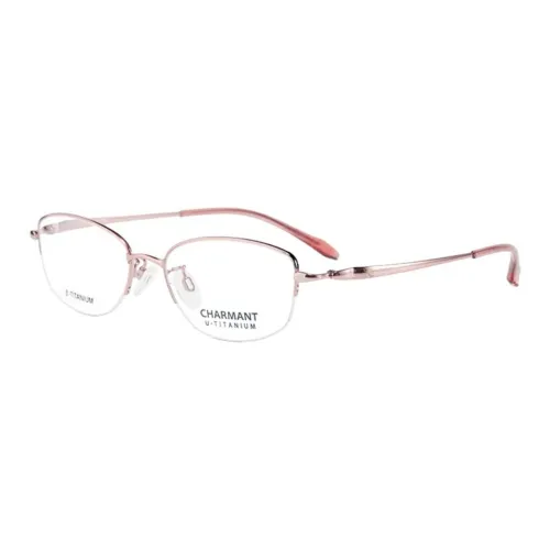 CHARMANT Титановый сплав β-титан Сплав Нерегулярная форма Оправы для очков Женские Розовый