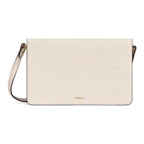 Furla Сумка через плечо из коровьей кожи мини женская бежевая