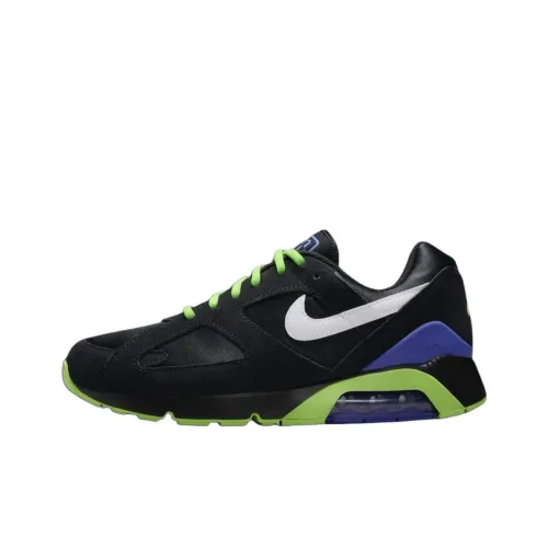 Nike Air Max 180 Low Беговые кроссовки Unisex Черный Белый Зеленый