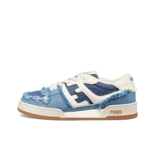 FENDI Match Low Топ Скейтборд Кроссовки Женские Синие