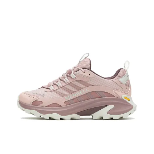 MERRELL MOAB SPEED 2 Противоскользящий Устойчивый к истиранию Низкий Топ Походная обувь Женская Розовая