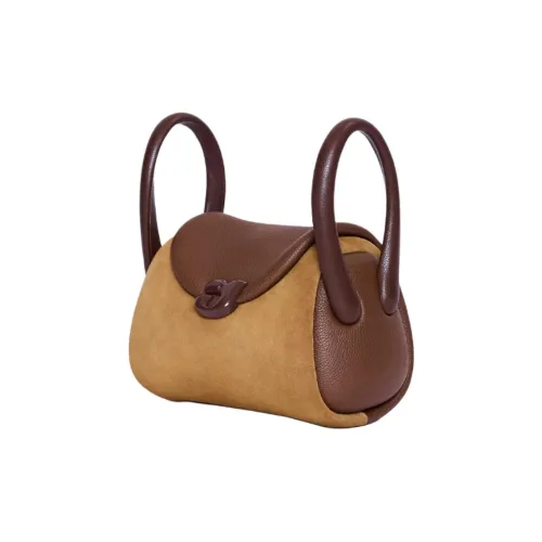 KUNOGIGI Сумка через плечо из коровьей кожи маленькая сумка для женщин матовый коричневый цвет