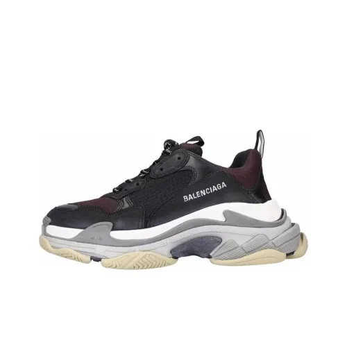 Balenciaga Triple S массивные кроссовки Low Top черные женские