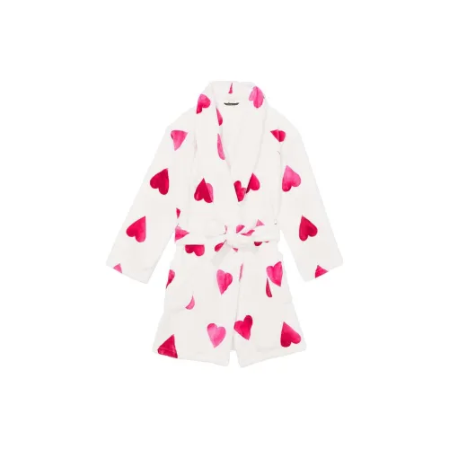 Victoria's Secret Хлопальные халаты Женские Белые Сердце