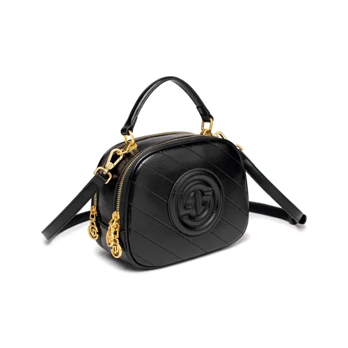 GELANDAI ПУ (полиуретан) Сумка через плечо Сумка Женская Черная