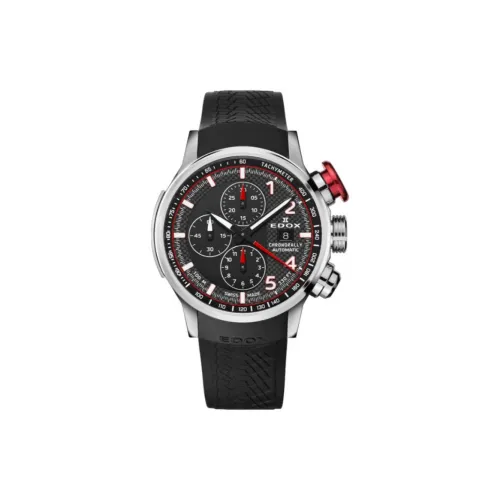 EDOX Автоматический Механический Механизм Мужские Часы 45 мм Черный