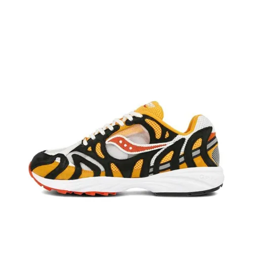 Saucony Grid Azura 2000 Беговые кроссовки Низкий топ Черный/Желтый Унисекс