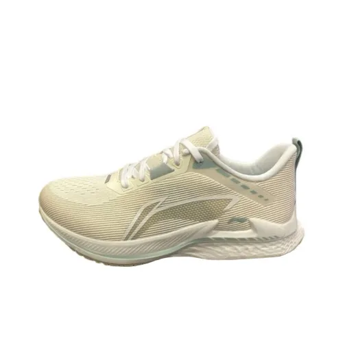 Подкладка Resistant и Breathable Низкий Топ Повседневные Беговые кроссовки Женские Бежевые