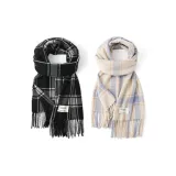 2 шт (Черно-серая клетка + Синий в полоску)